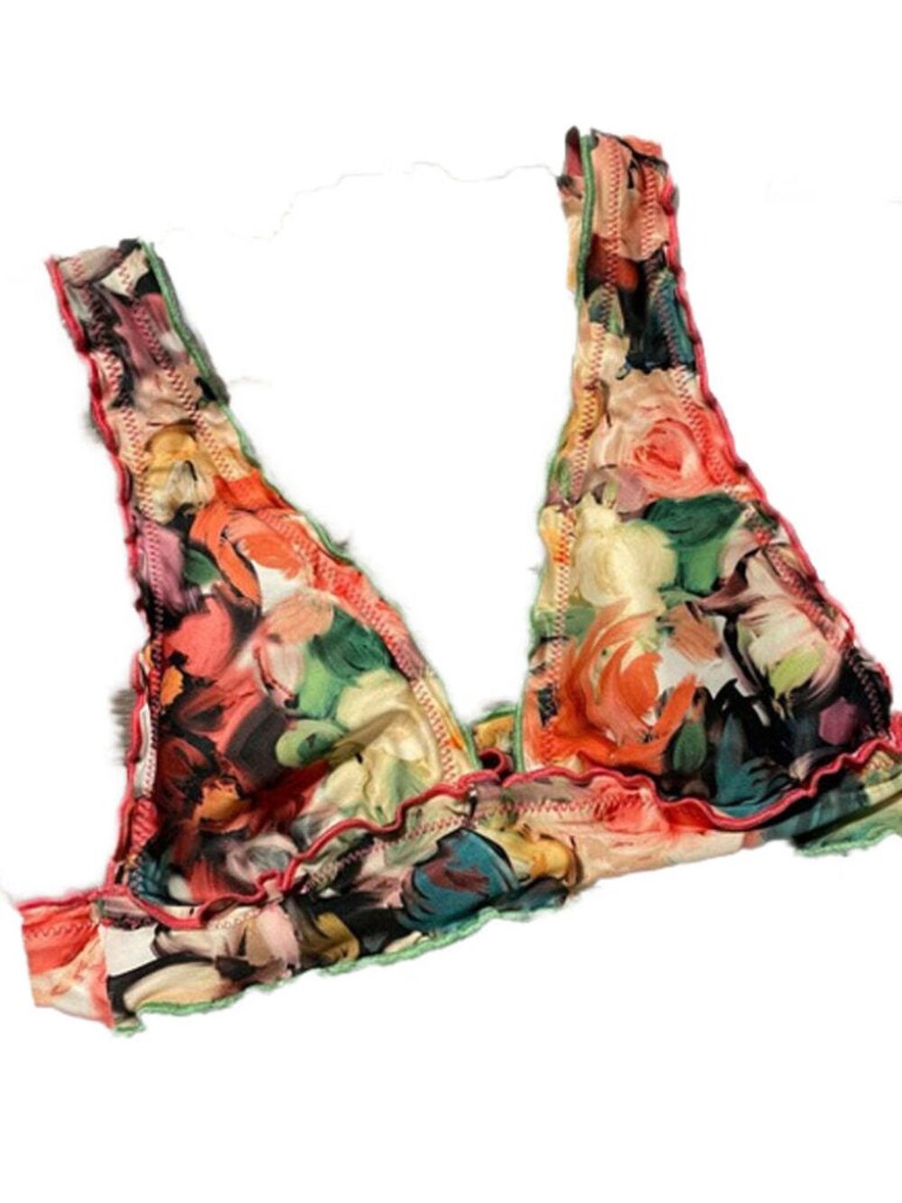 Becca by Rebecca Virtue Womens Impressionist Classic Bikini Top